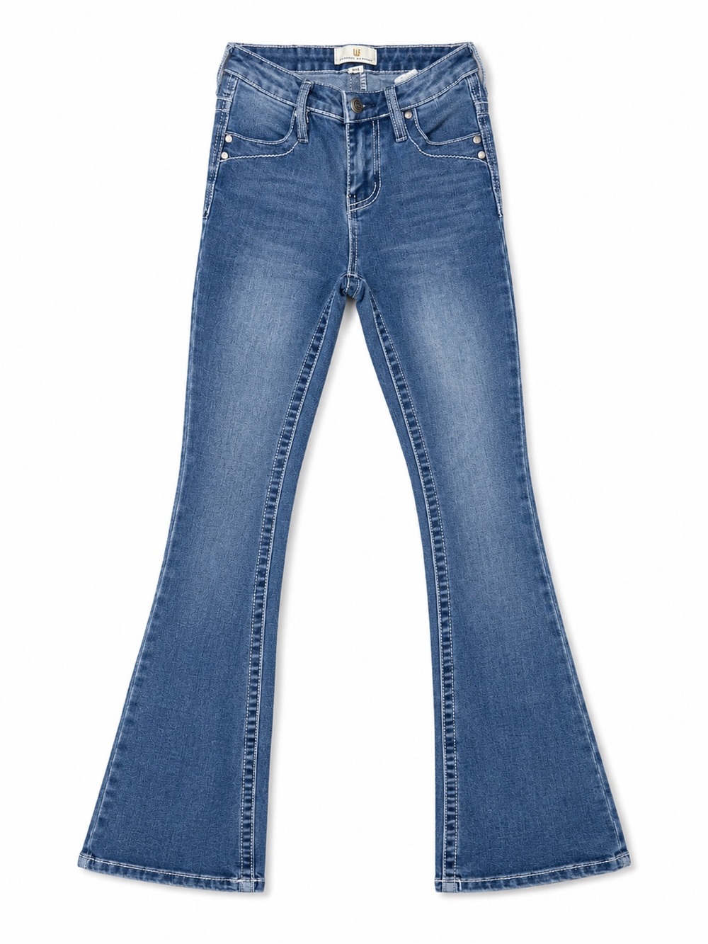Austain landing bedazzled flare jeans
